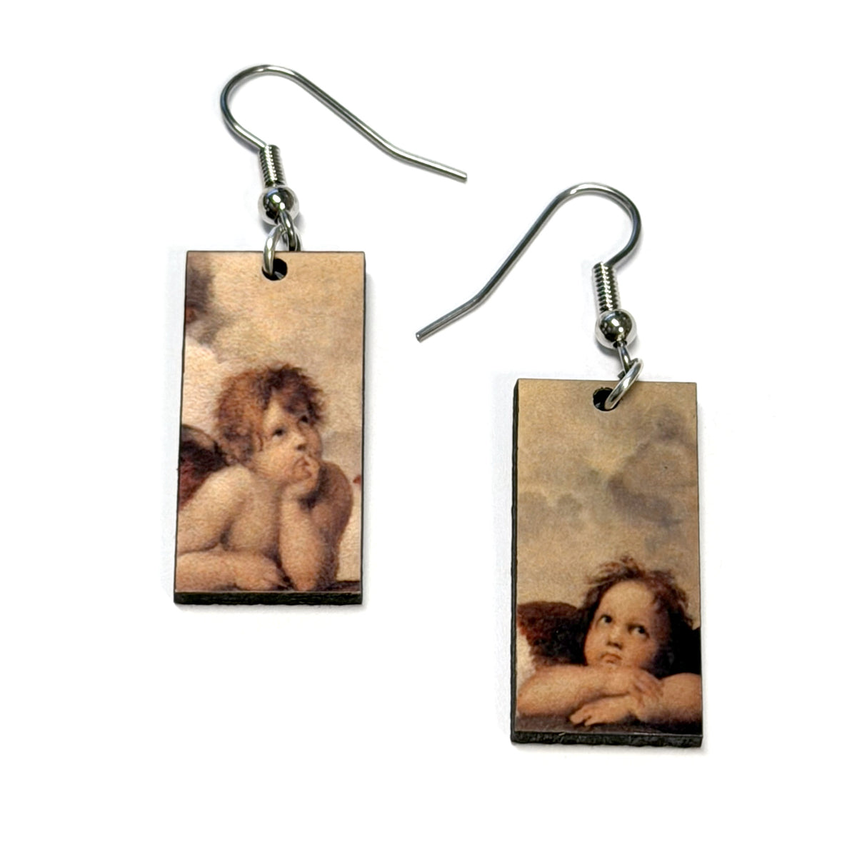 Boucles d'oreilles pendantes de tableaux célèbres