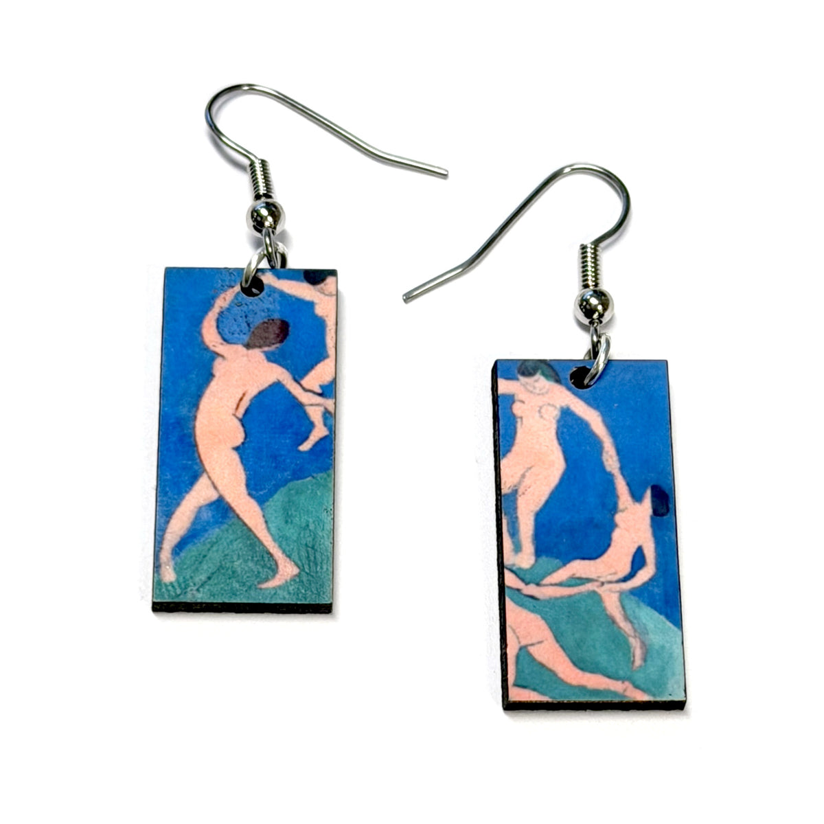 Boucles d'oreilles pendantes de tableaux célèbres