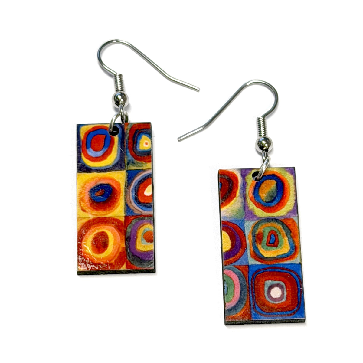 Boucles d'oreilles pendantes de tableaux célèbres
