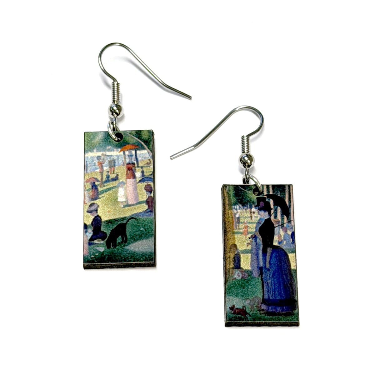 Boucles d'oreilles pendantes de tableaux célèbres