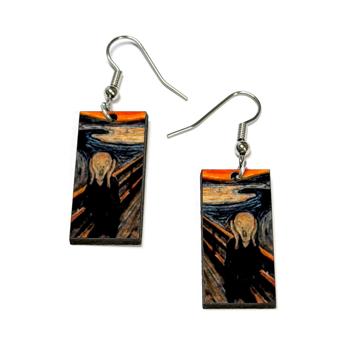 Boucles d'oreilles pendantes de tableaux célèbres