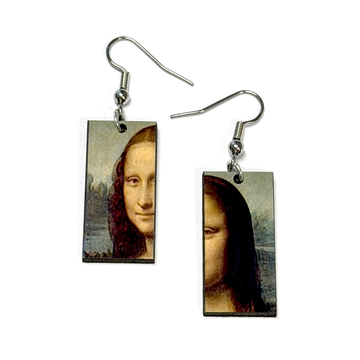 Boucles d'oreilles pendantes de tableaux célèbres