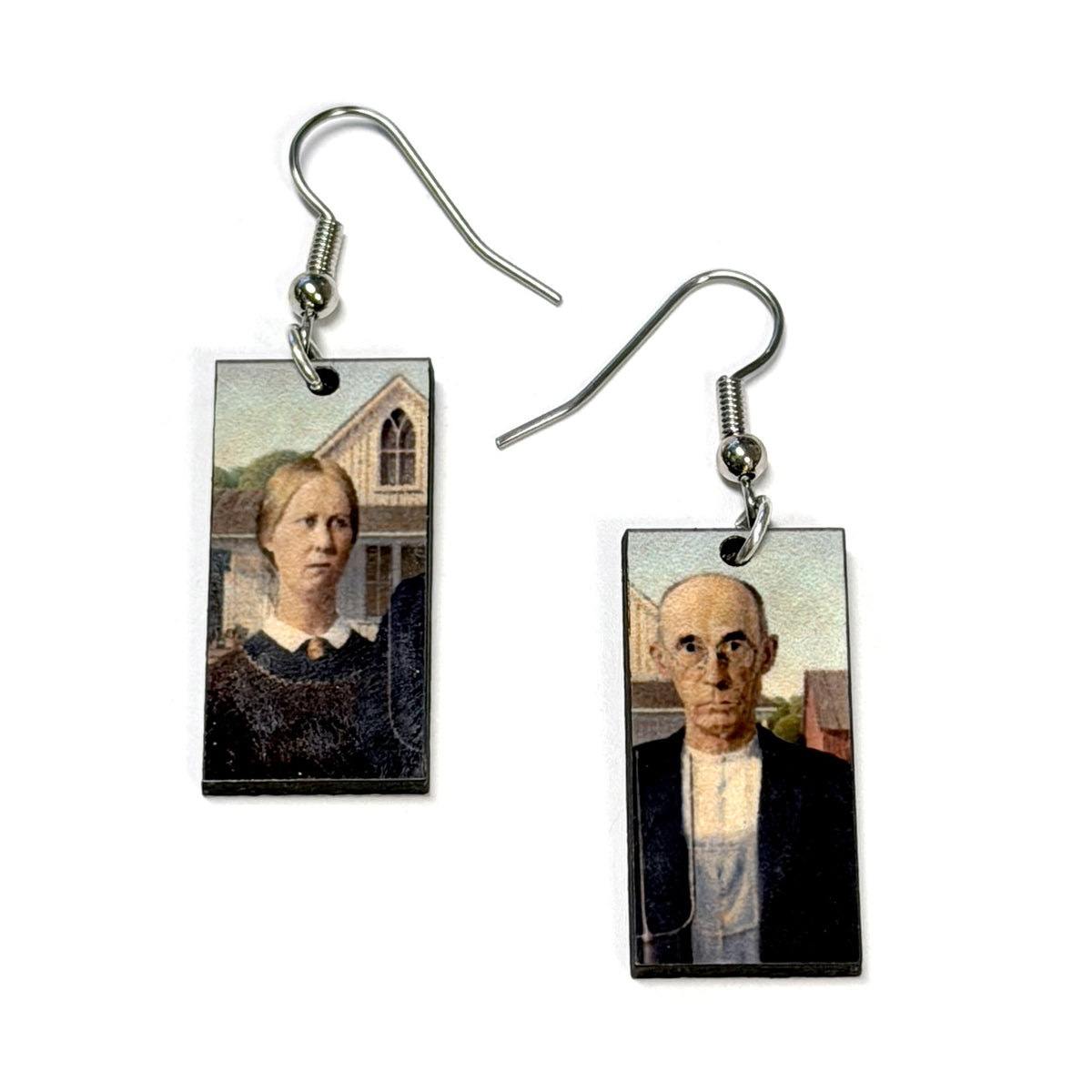 Boucles d'oreilles pendantes de tableaux célèbres