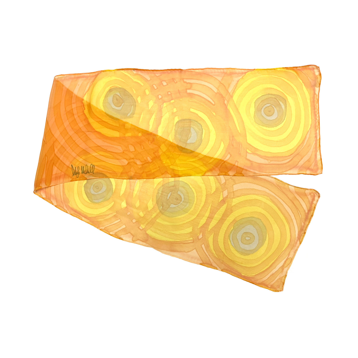 Écharpes peintes à la main de taille moyenne de Deboragh McDonnell