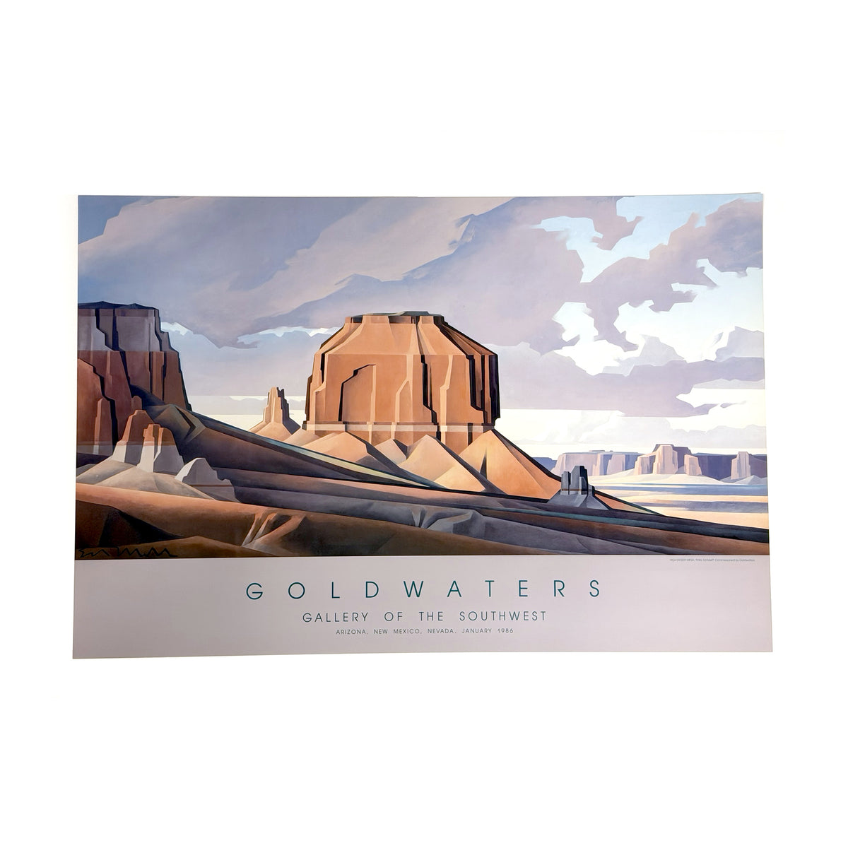 "High Desert Mesa" by Ed Mell Vintage Poster