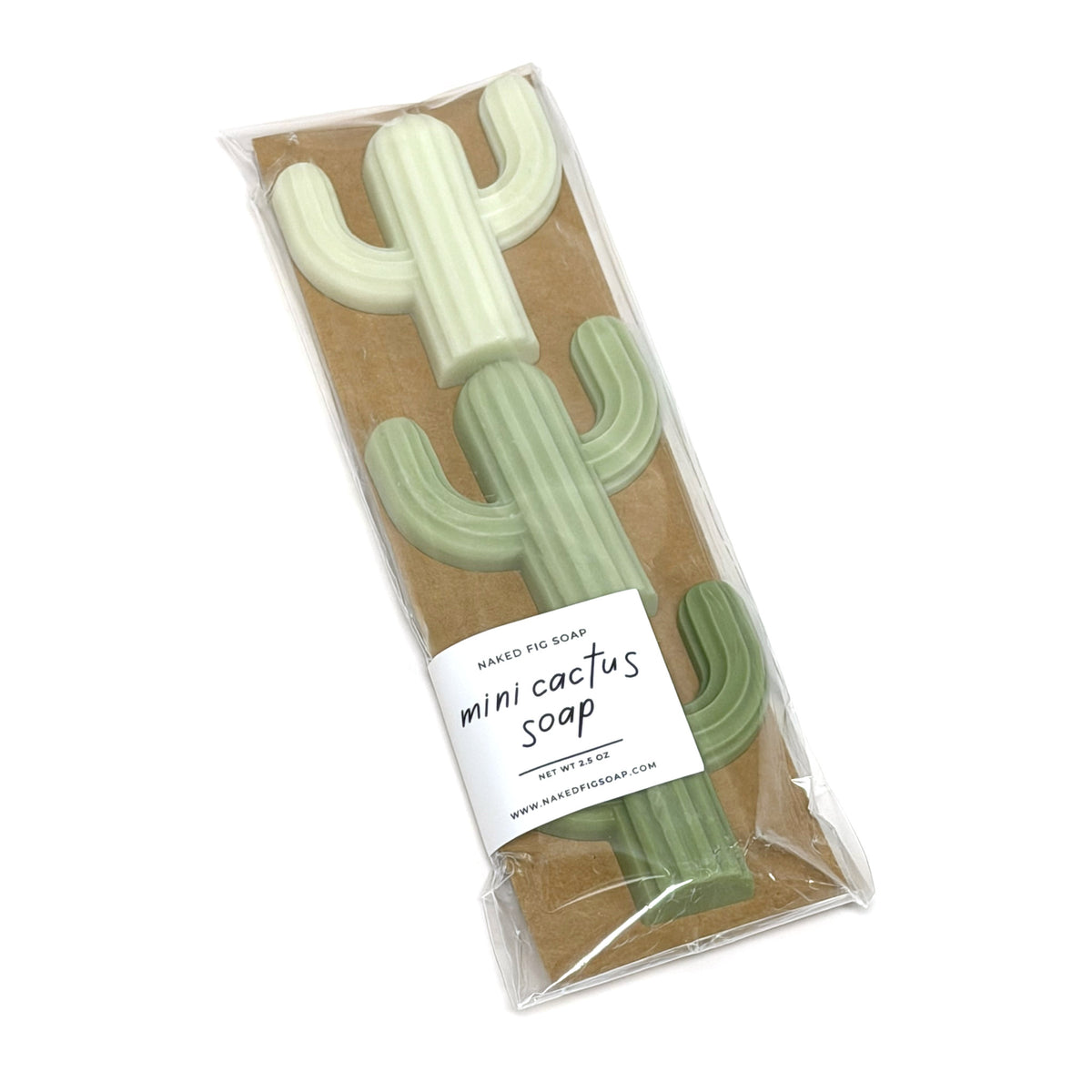 Naked Fig Mini Cactus Soap 3-Pack