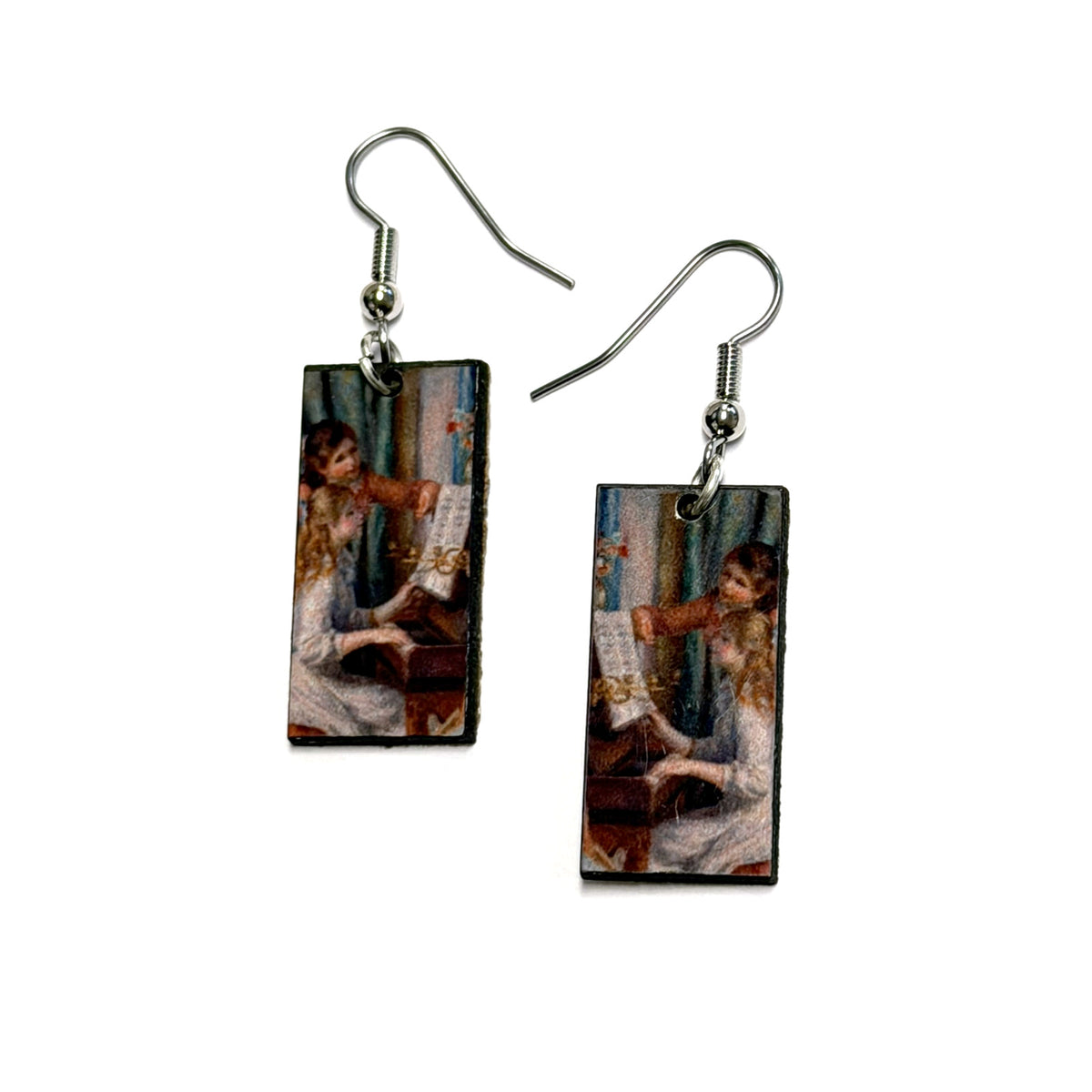 Pendientes colgantes de pinturas famosas