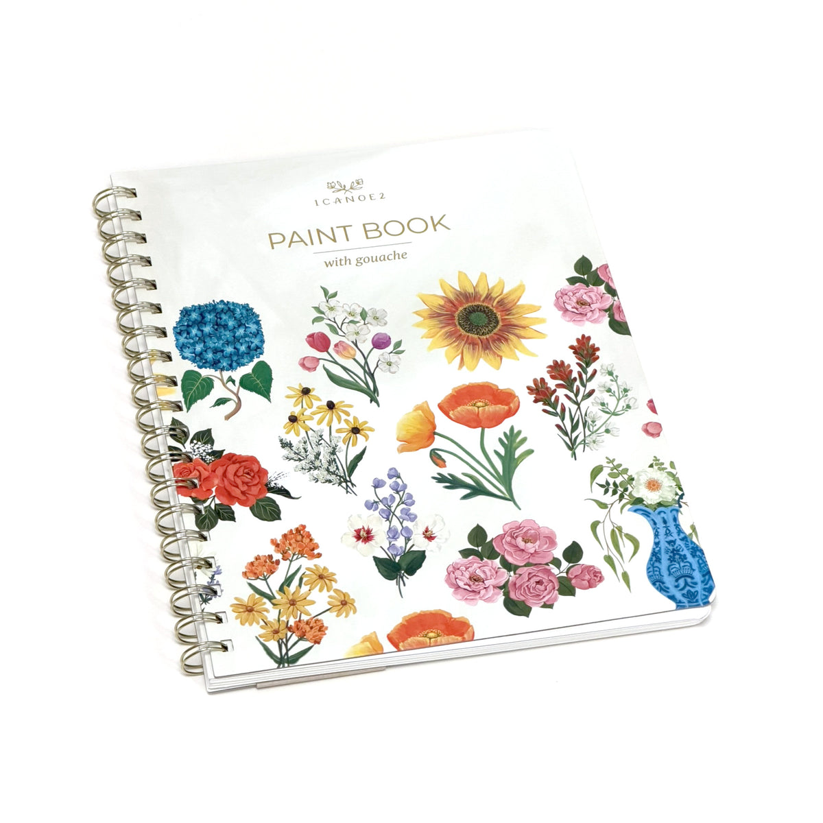 Florals Learn-To-Paint Gouache Paint Book