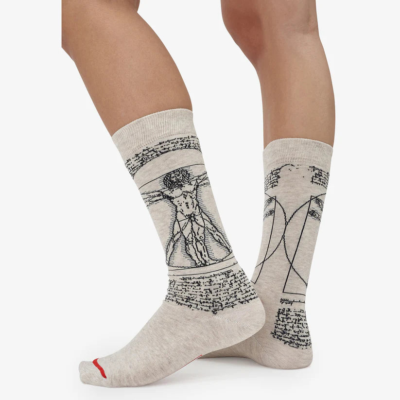 Chaussettes Homme de Vitruve de Léonard de Vinci