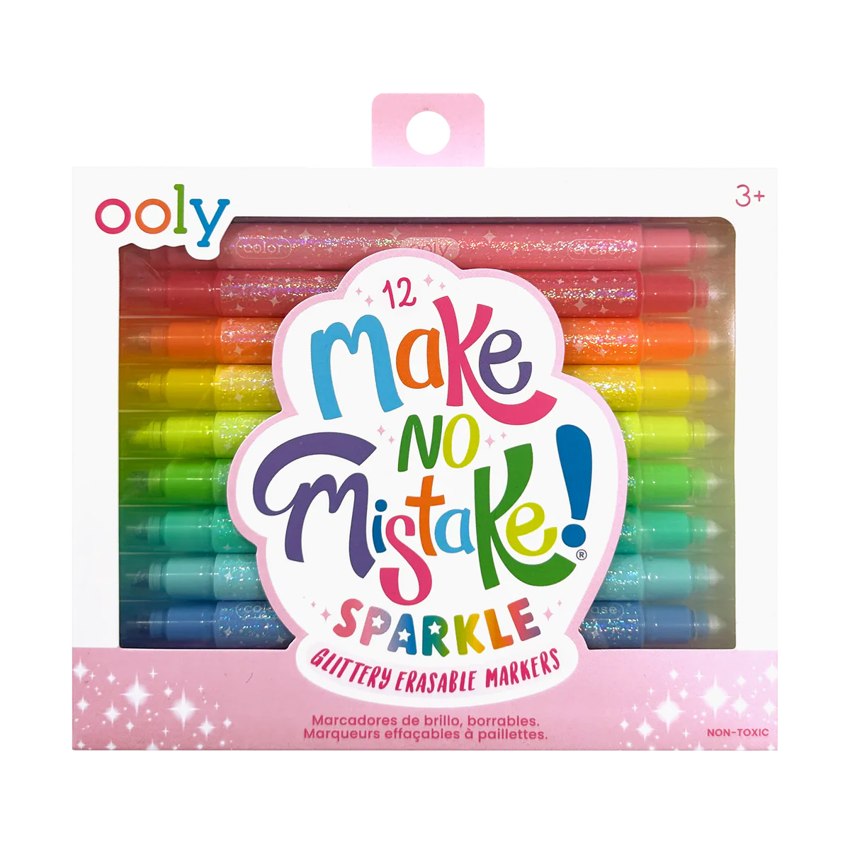 Make No Mistake! Sparkle Glittery Erasable Markers - Set of 12