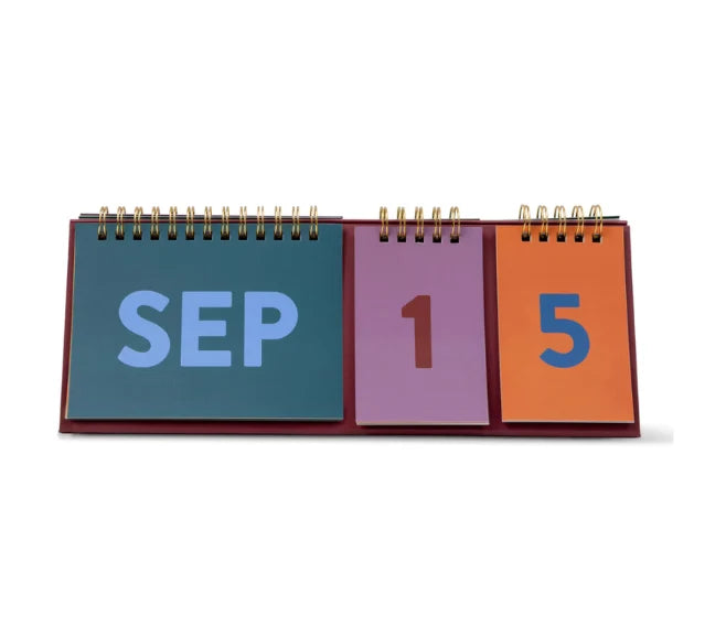 Colorblock Perpetual Desk Calendar