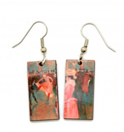 Pendientes colgantes de pinturas famosas