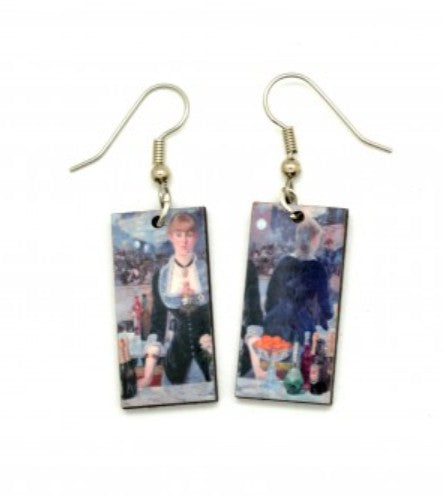 Pendientes colgantes de pinturas famosas