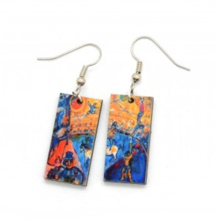 Pendientes colgantes de pinturas famosas