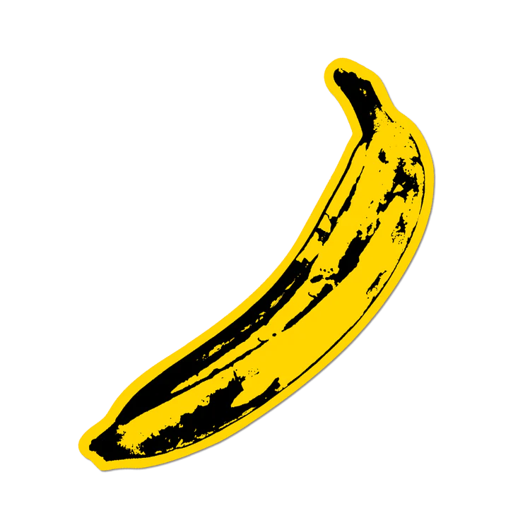 Aplique pegatinas Warhol Big Banana Die Cut Sticker