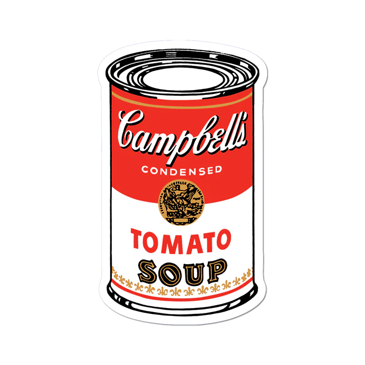Apply Stickers Warhol Soup Can Die Cut Sticker