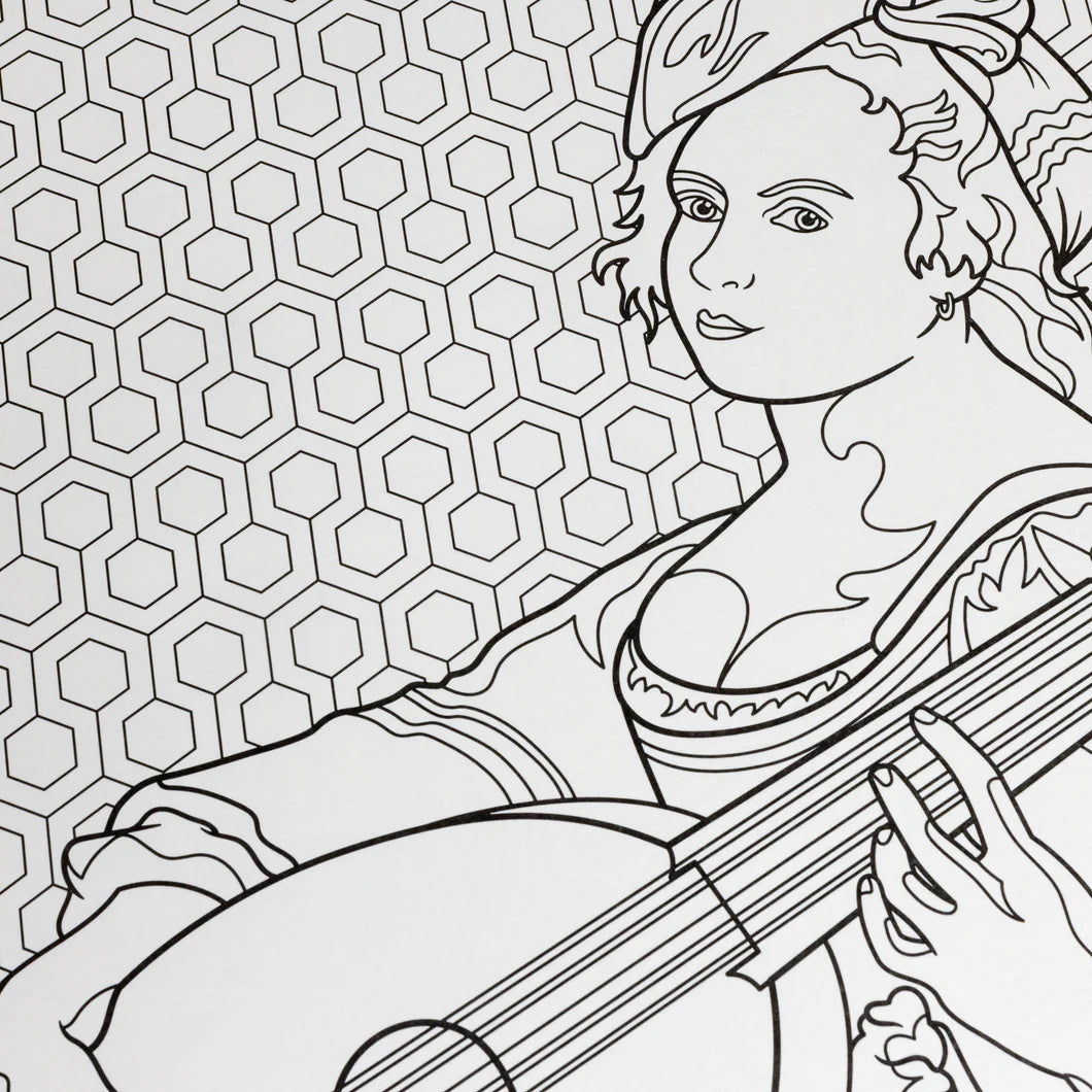 Livre de coloriage sur les femmes dans l&#39;art