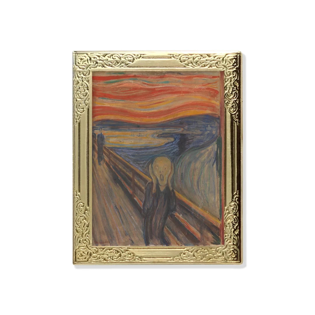 The Scream by Edvard Munch Art Frame Pin - Fine Art Lapel Pin
