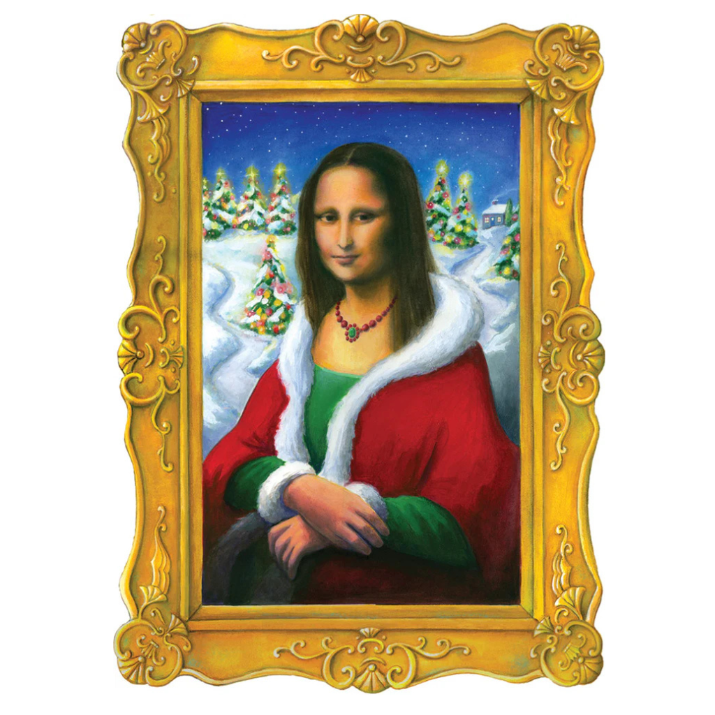 Mona Lisa Die-Cut Boxed Holiday Cards