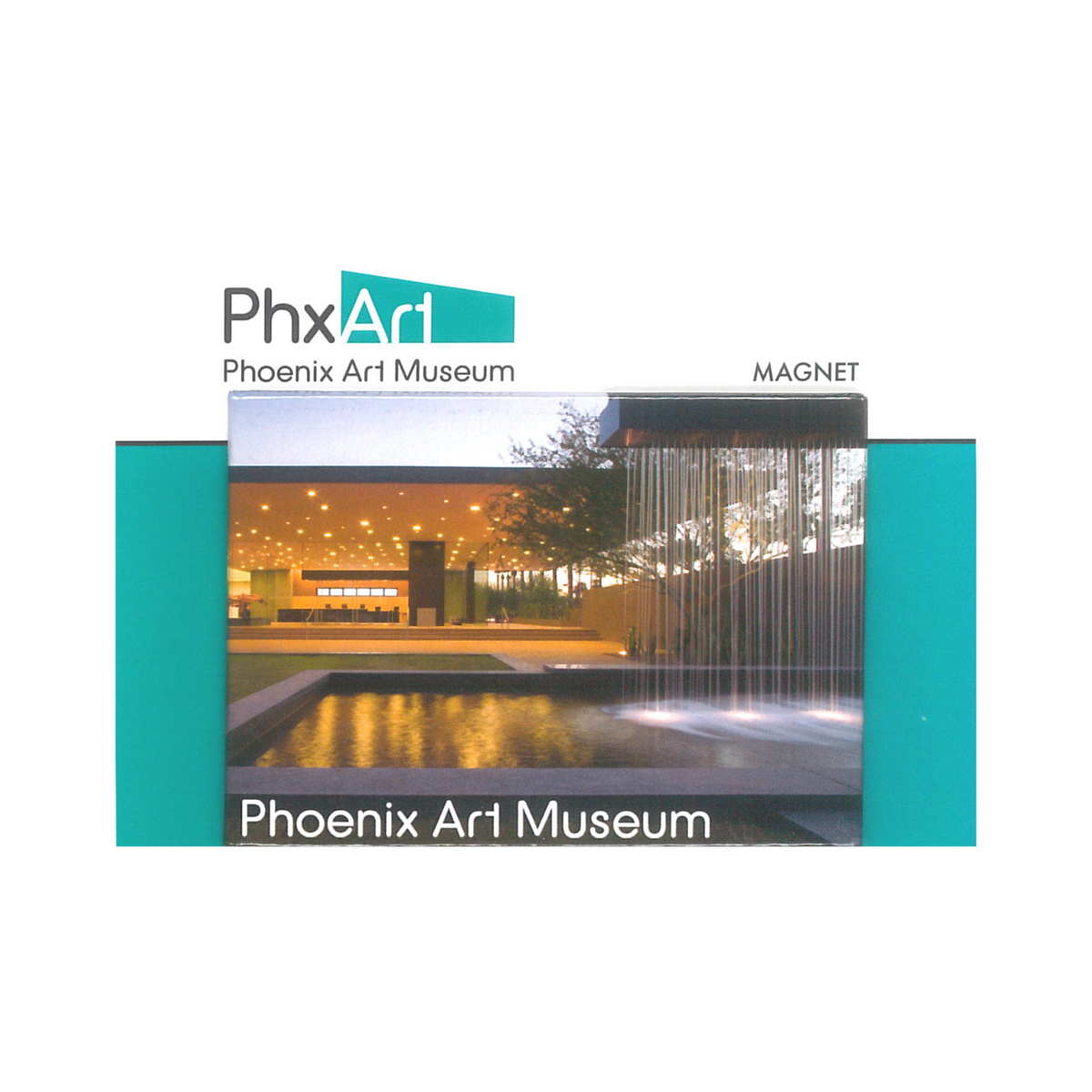 Phoenix Art Museum Lobby View Magnet on Story Card