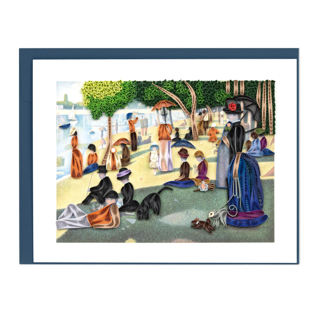 Seurat Sunday Afternoon Quilling Card