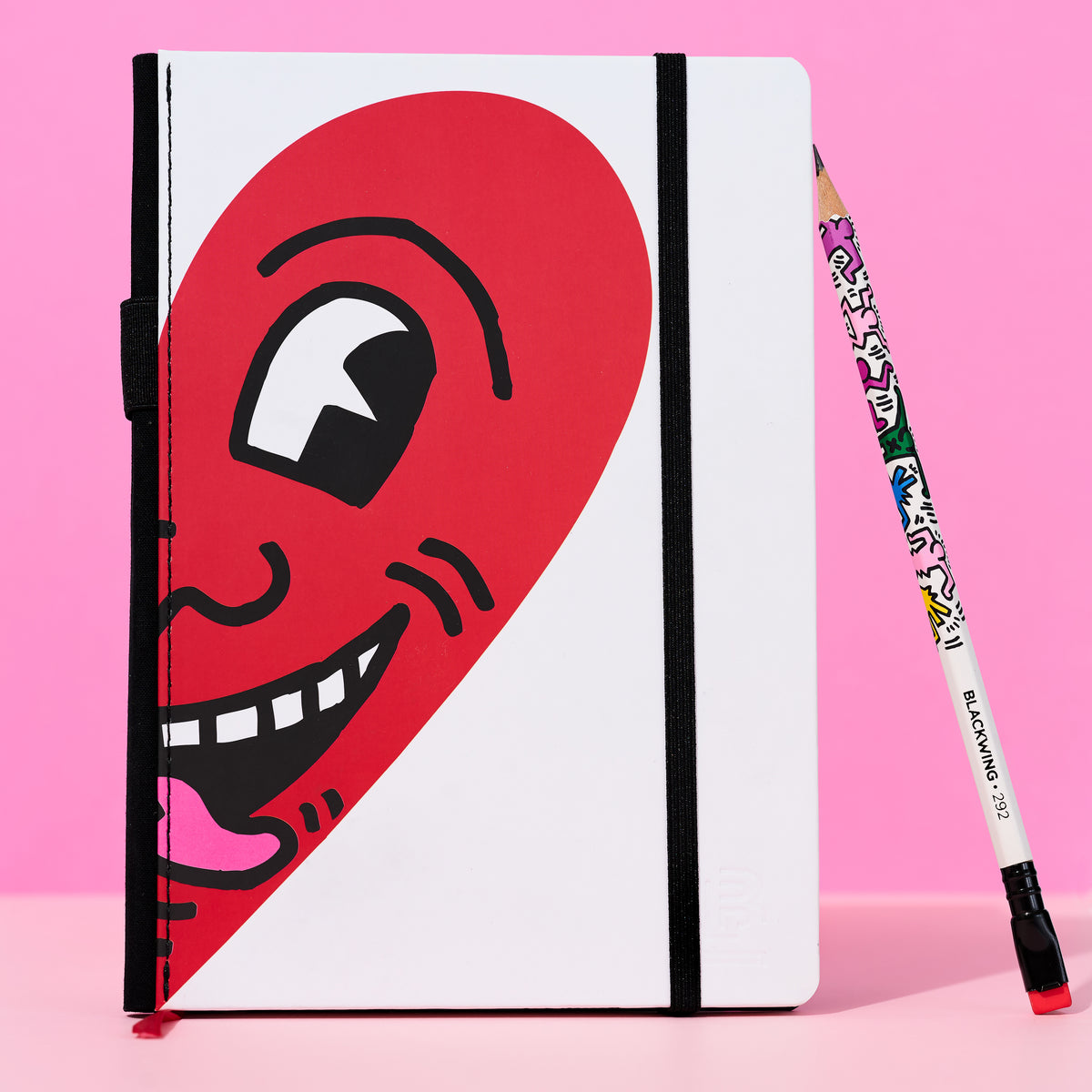 Blackwing Volume 292 Heart Notebook - Keith Haring