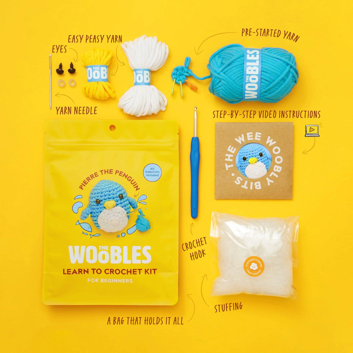 Woobles Beginner Crochet Kits