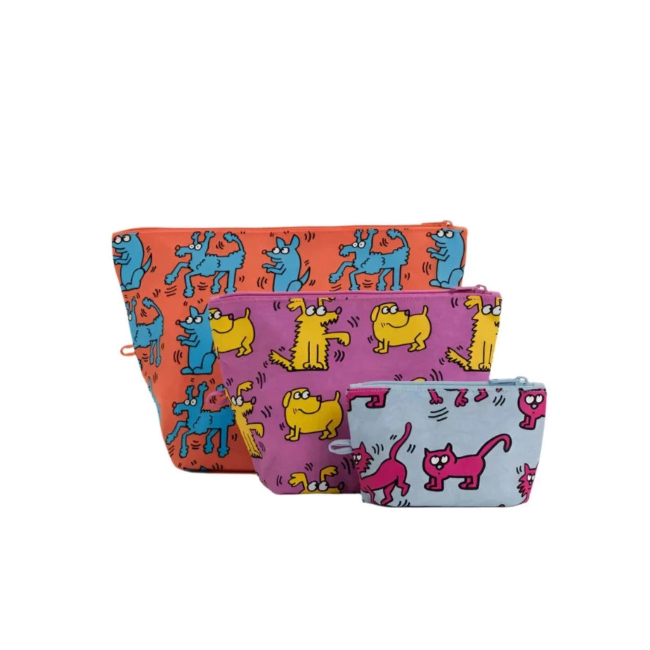 Baggu Keith Haring Pets Go Pouch Set