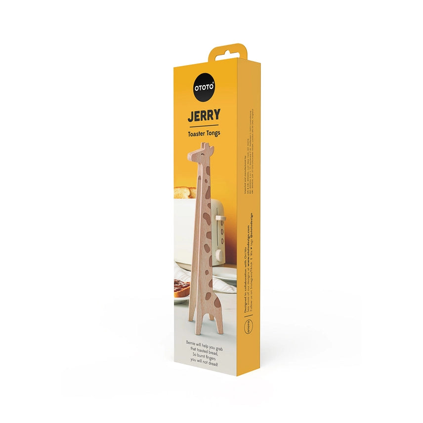 Jerry Giraffe Multipurpose Wooden Tongs