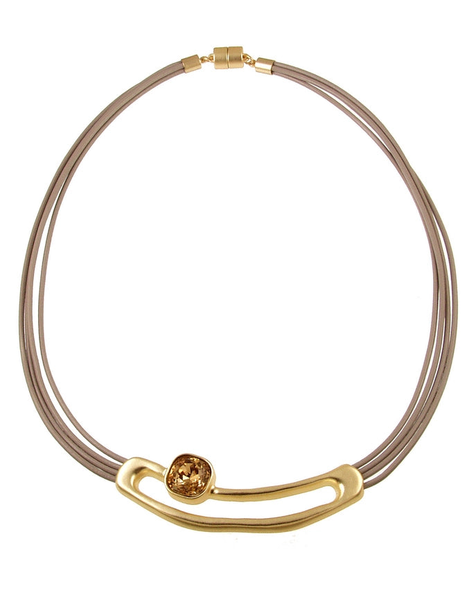 Solstice Crystal Loop Necklace