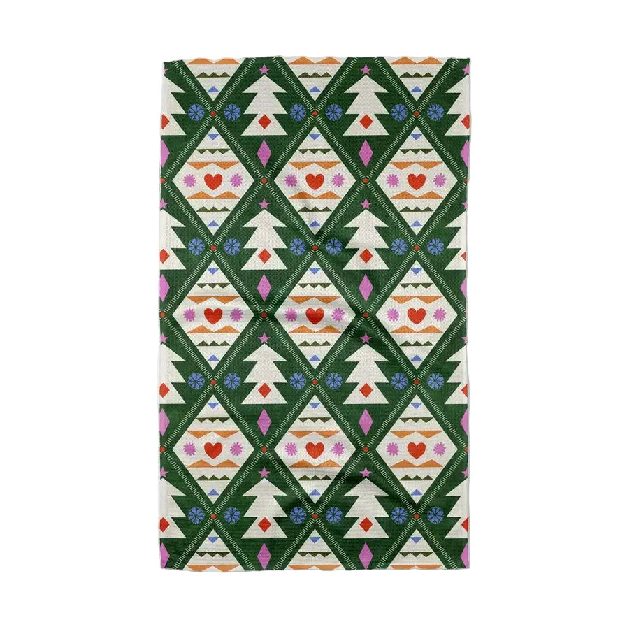 Geometry Holiday Tea Towels