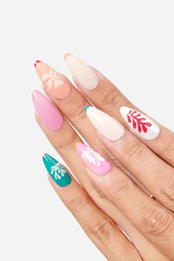Matisse Snow Flowers Press On Nails