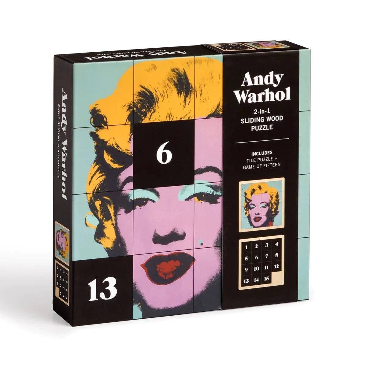 Andy Warhol Sliding Marilyn Wood Puzzle