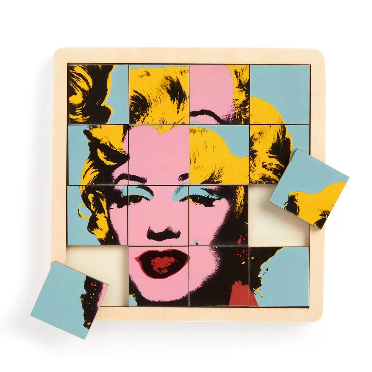 Andy Warhol Sliding Marilyn Wood Puzzle