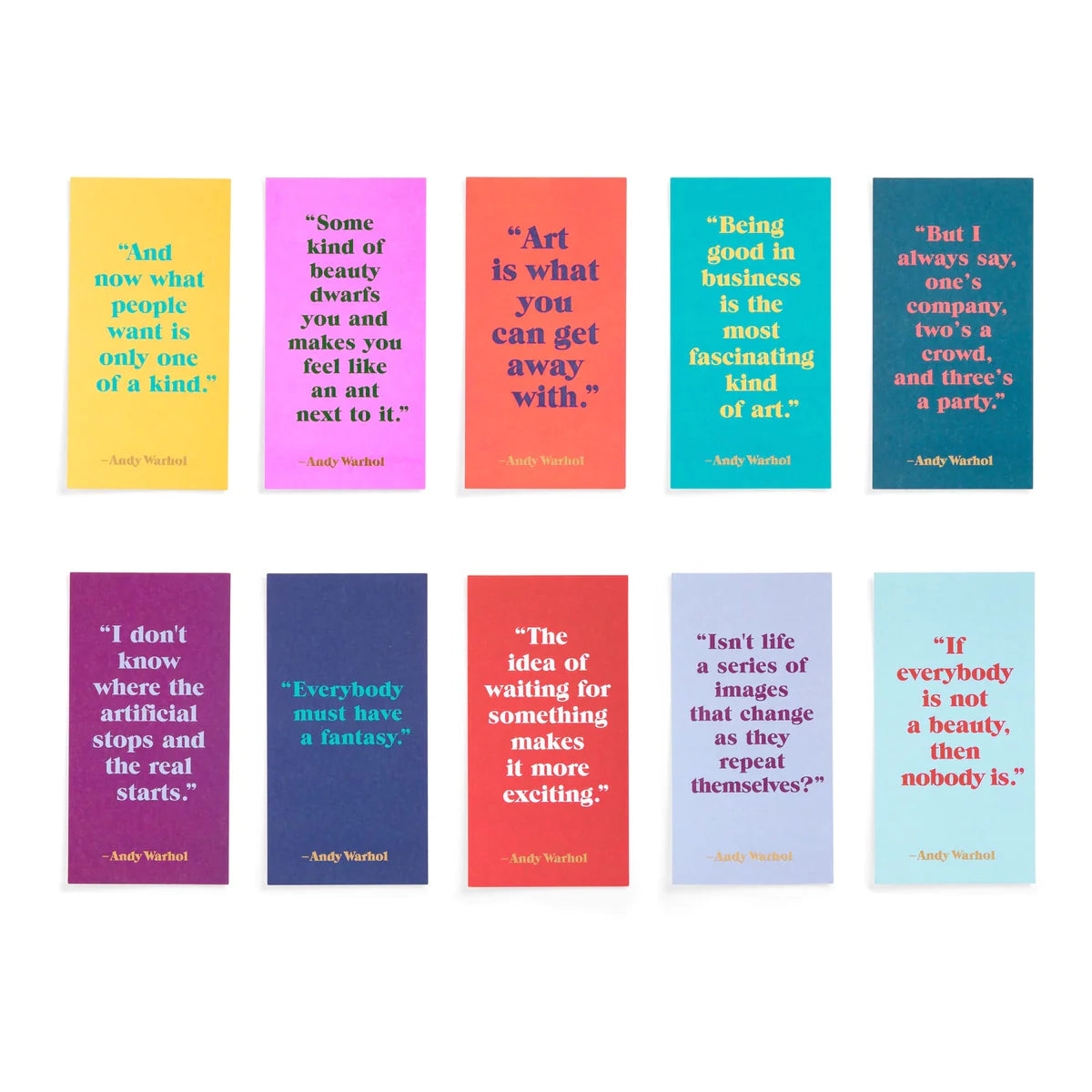 Andy Warhol Philosophy Correspondence Cards