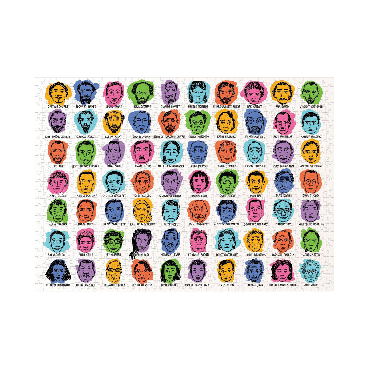 Puzzle 1000 pièces Artistes modernes