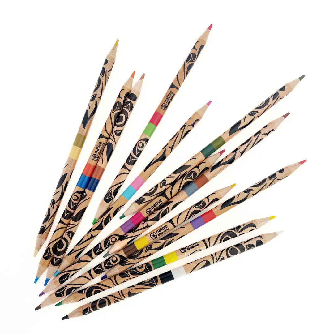 Set of 12 Double Ended Color Pencils