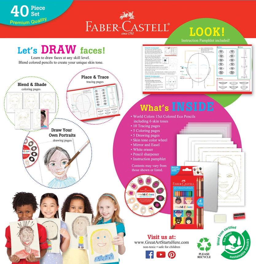 World Colors How To Draw Faces Art Set