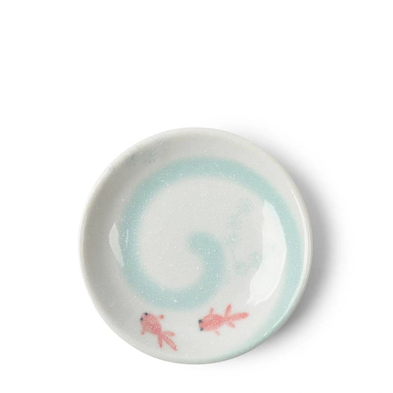 Celadon Swirls Goldfish Sauce Dish