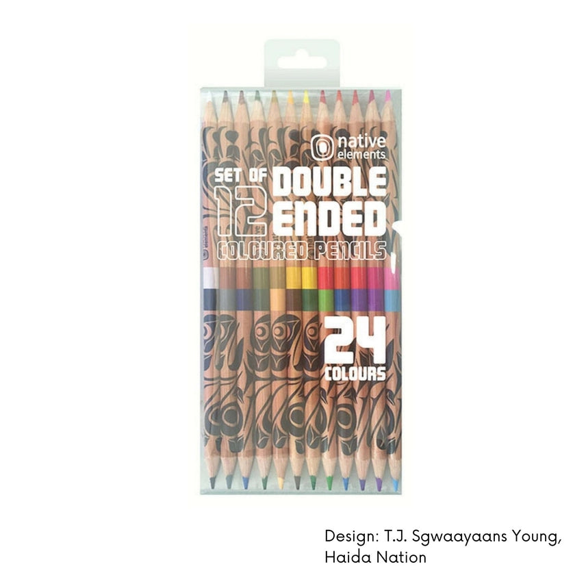 Set of 12 Double Ended Color Pencils