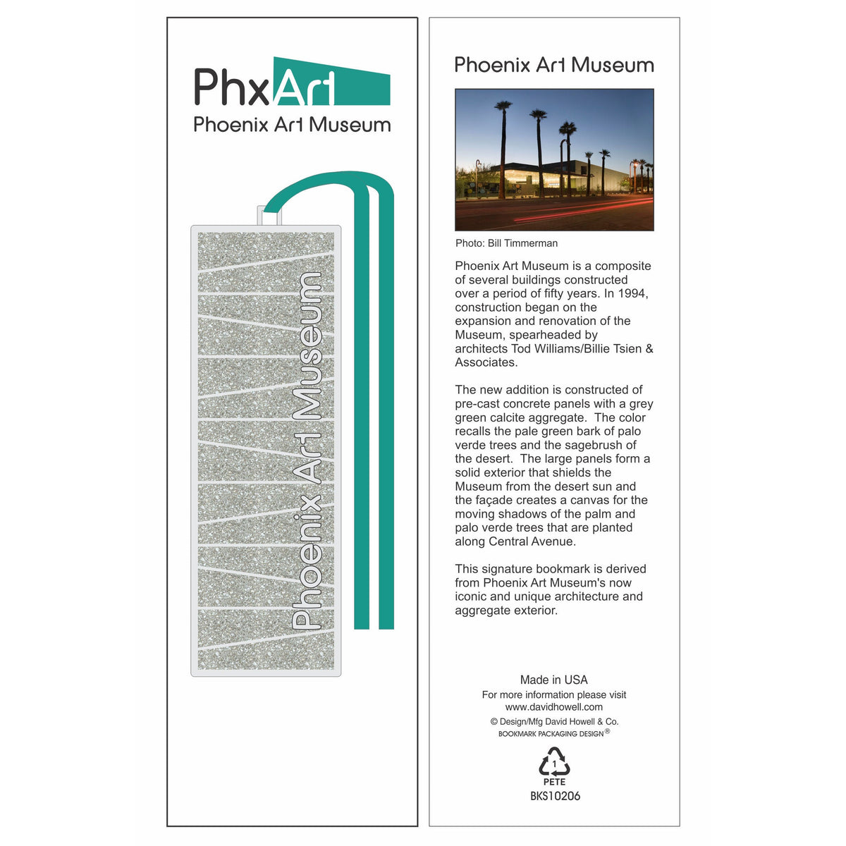 Phoenix Art Museum Architecture Bookmark