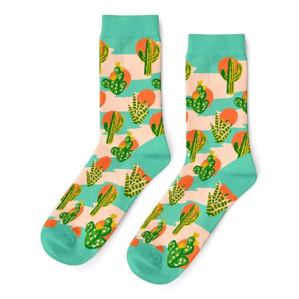 Cactus Sunset Socks