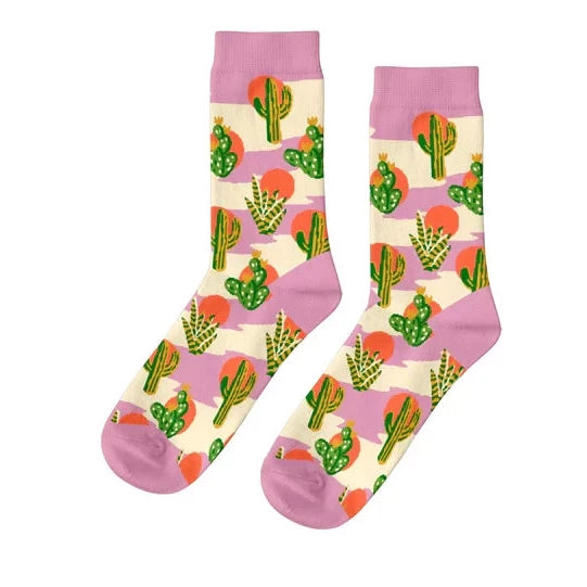 Cactus Sunset Socks