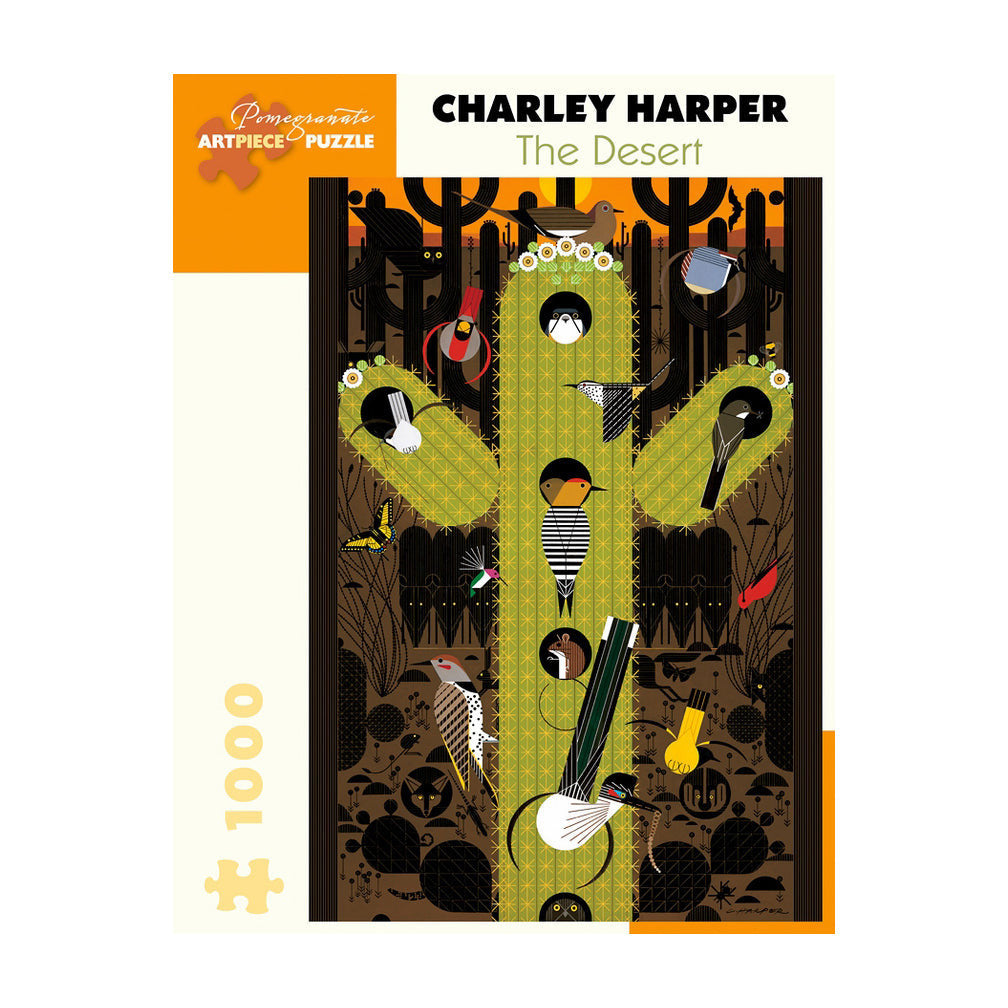 Rompecabezas de 1000 piezas "El Desierto" de Charley Harper
