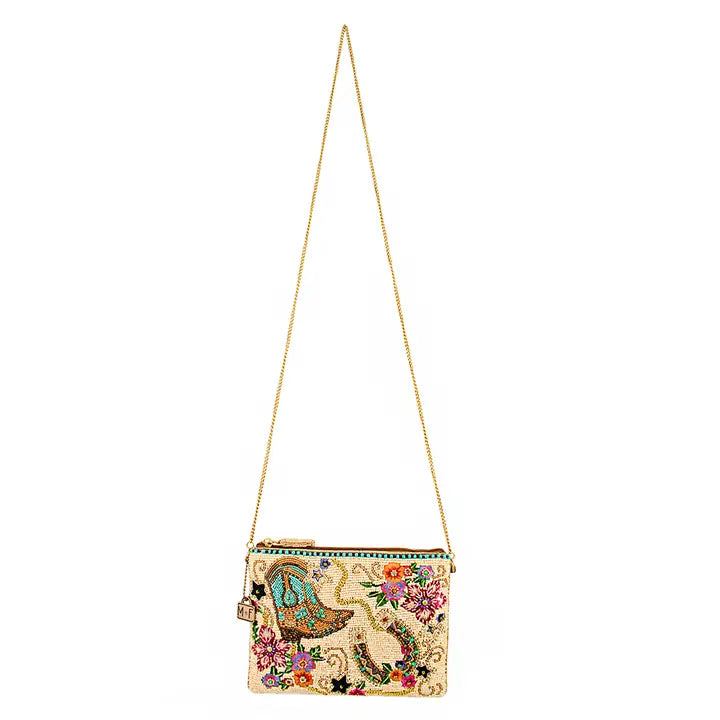 Mary Frances On the Range Beaded Crossbody Bag