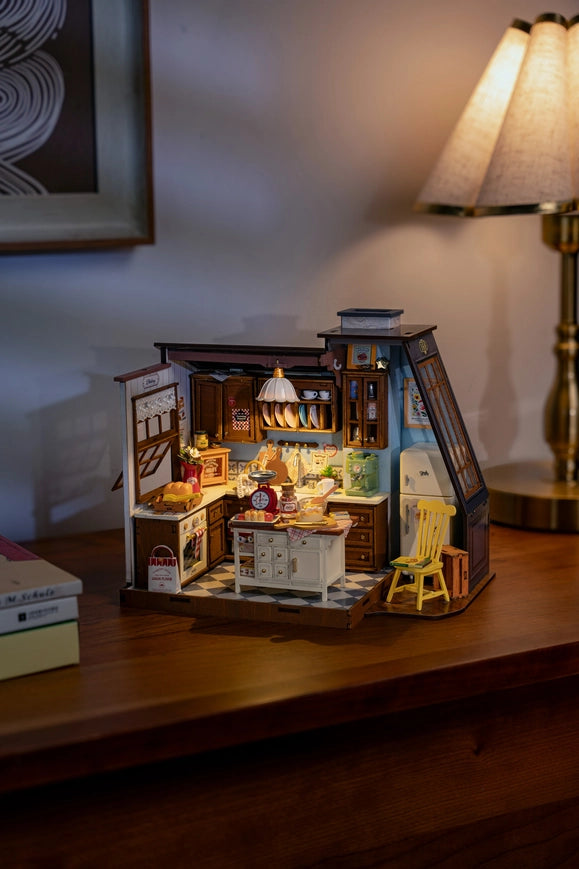 DIY Miniature House Kit: Baking Kitchen