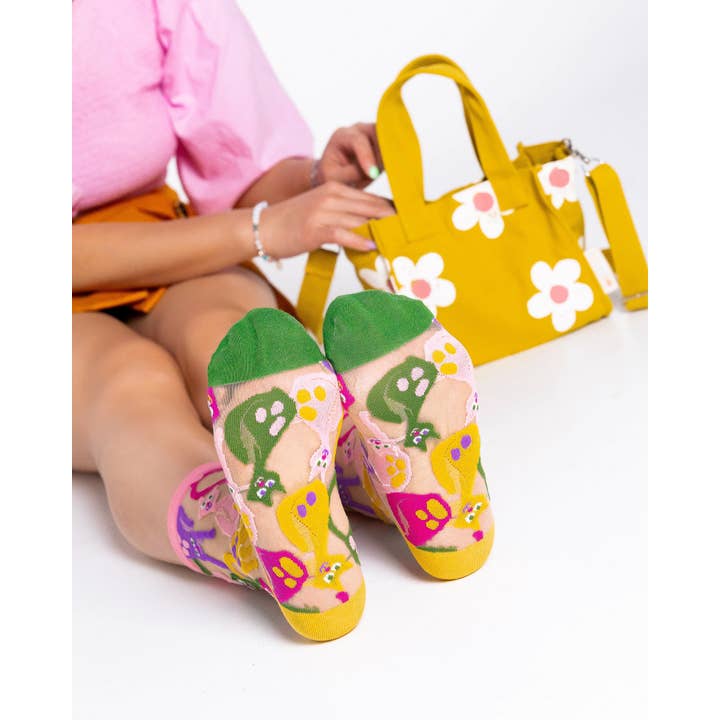 Calcetines deportivos transparentes Dopamine Cats