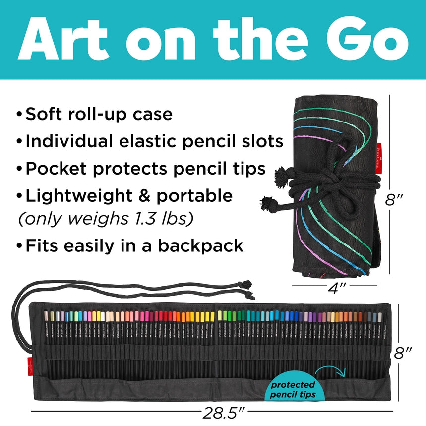 Super Soft Black Edition Colored Pencils, 72 Ct. Roll