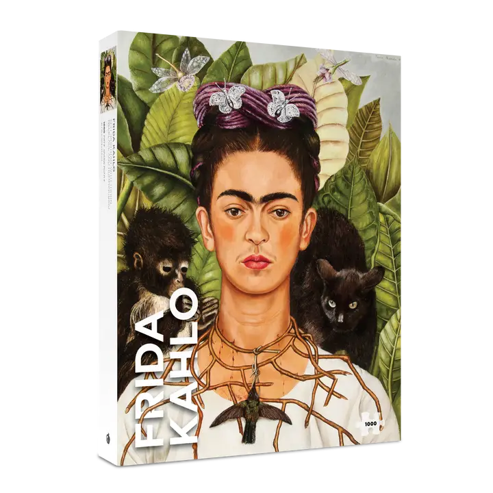 Frida Kahlo: Self-Portrait with Thorn Necklace and Hummingbird 1000-Piece Jigsaw Puzzle