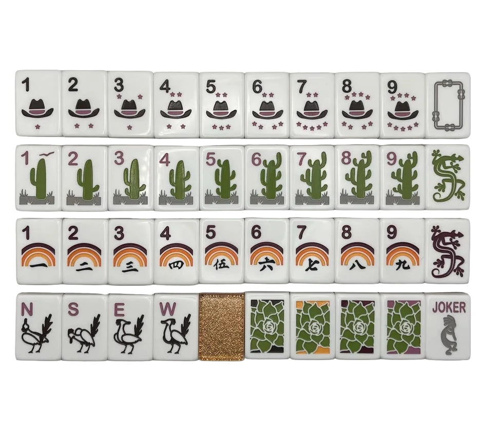Western Theme Mahjong Set